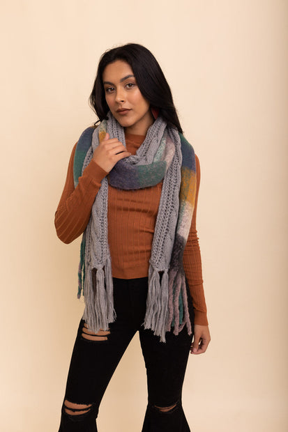 Tassel Knit Scarf
