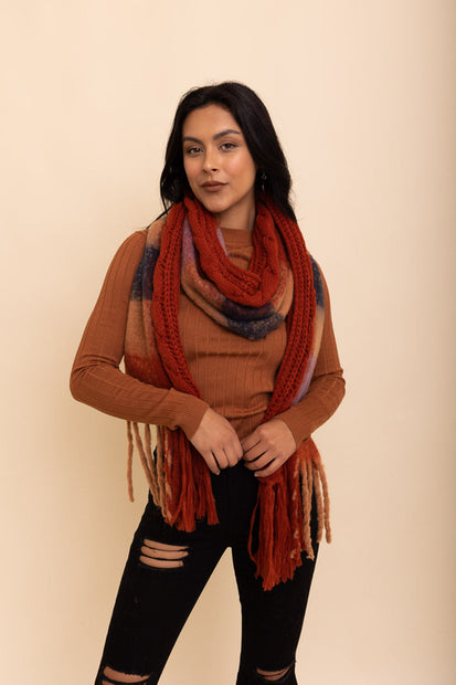 Tassel Knit Scarf