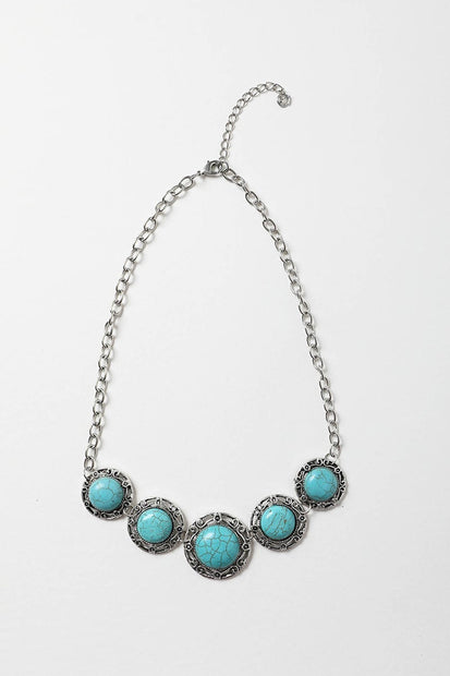 Hand-Cut Turquoise Necklace