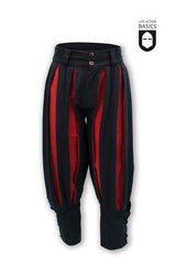 Pantalones Landsknecht Negro Rojo