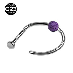 Lava Clip-On Nose Ring Purple