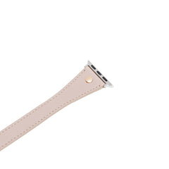 Leeds Double Tour Slim with Rose Gold Bead Apple Watch Leather Straps