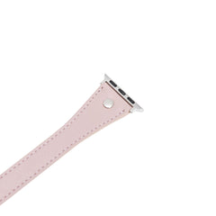 Leeds Double Tour Slim with Silver Bead Apple Watch Leather Straps