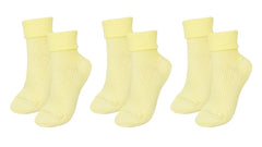 tittimitti®100% Organic Combed Cotton Luxury Women's Socks 3-Pack.