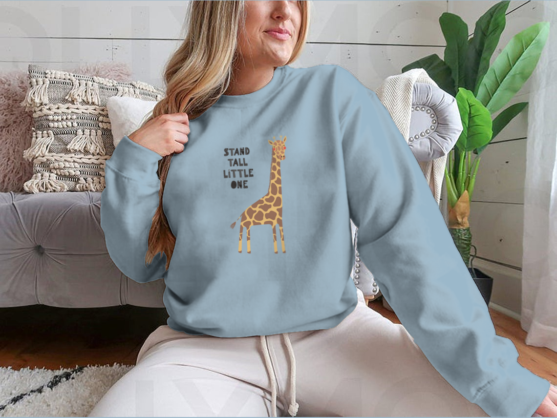 Sweater with Giraffe Design