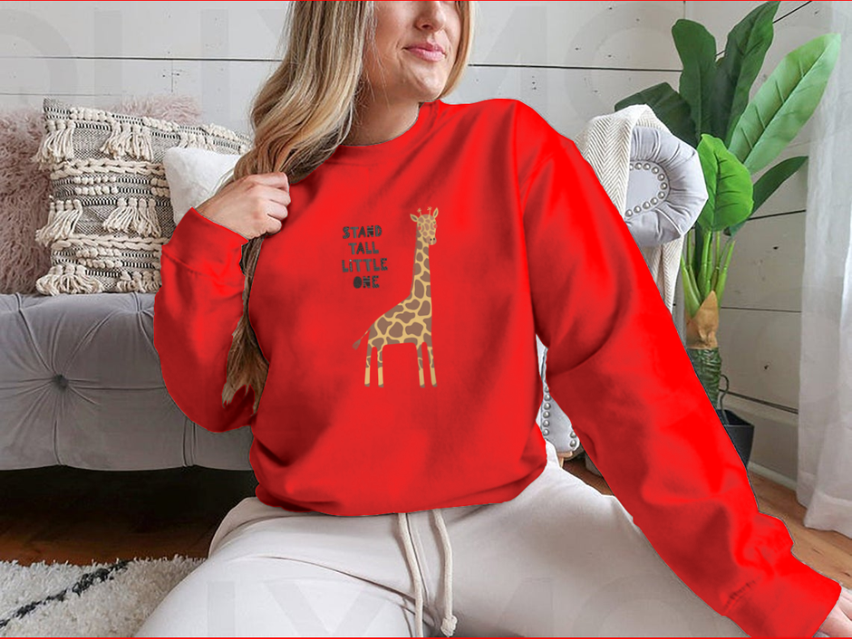 Sweater with Giraffe Design