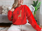 Sweater with Giraffe Design