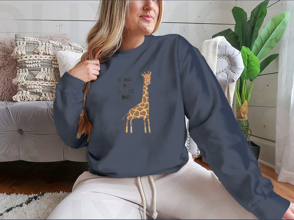 Sweater with Giraffe Design