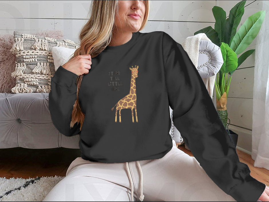 Sweater with Giraffe Design