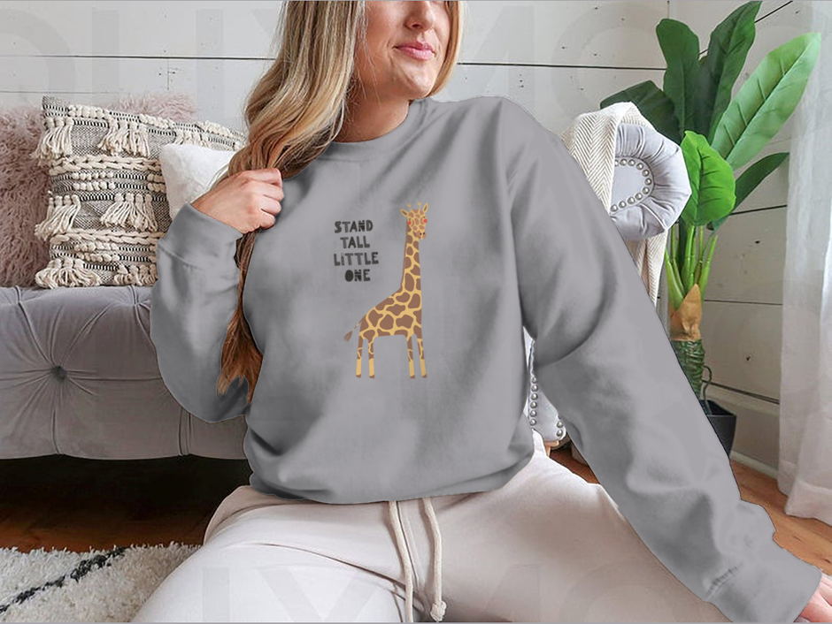 Sweater with Giraffe Design