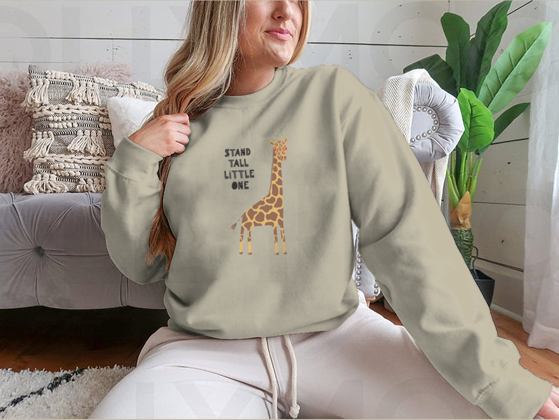 Sweater with Giraffe Design