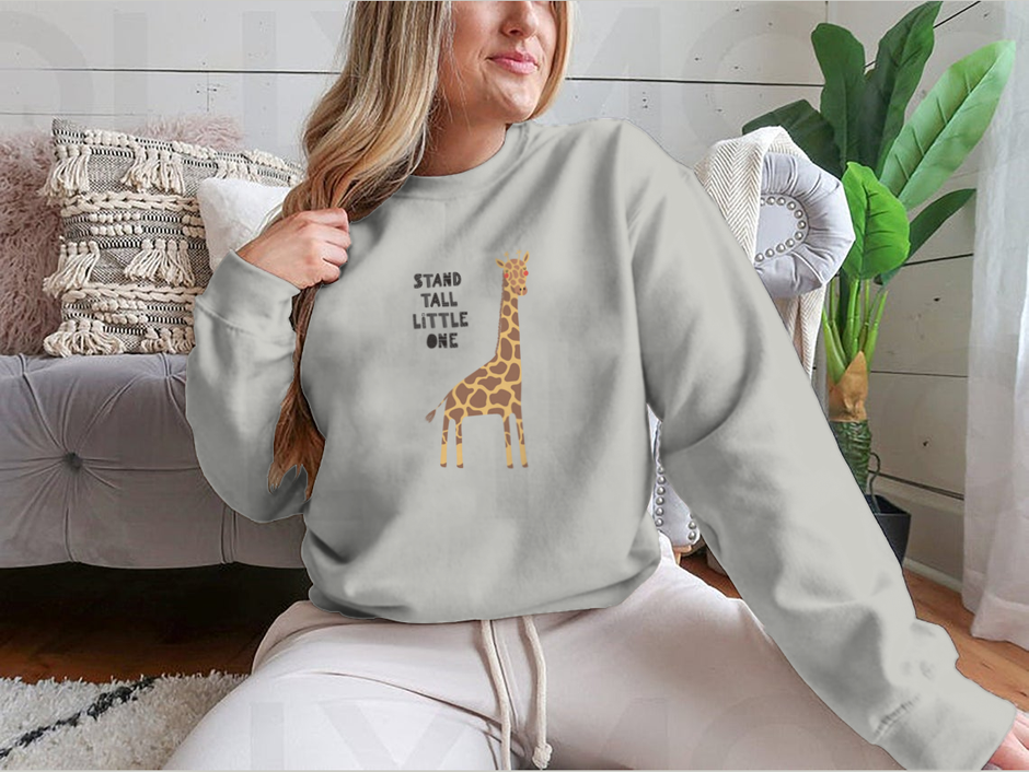 Sweater with Giraffe Design