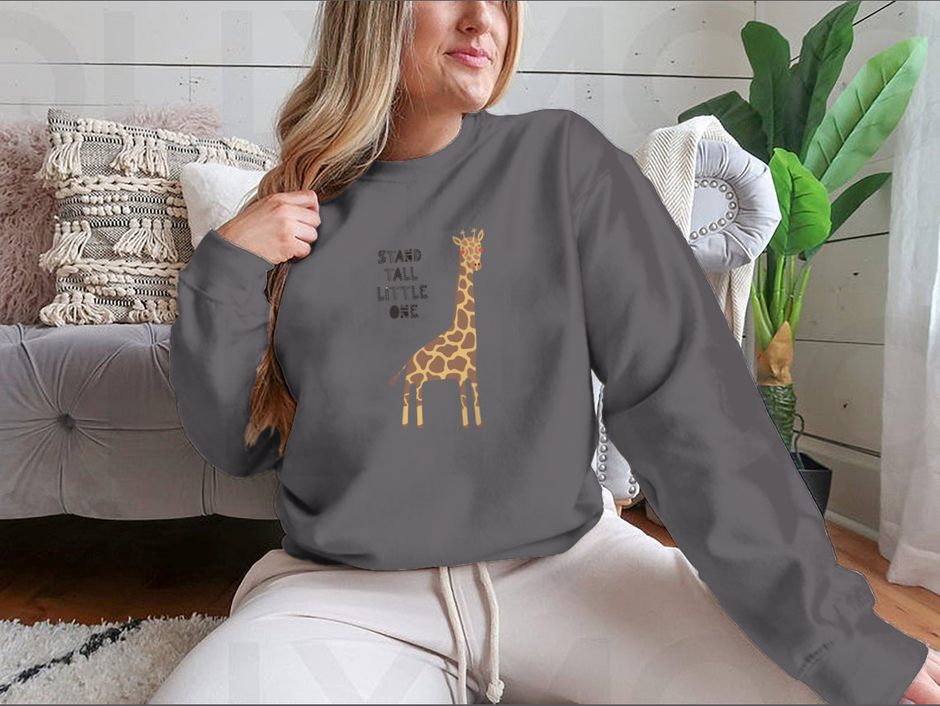 Sweater with Giraffe Design