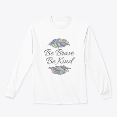 Citation inspirante de style bohème avec un motif de plumes ornementales colorées