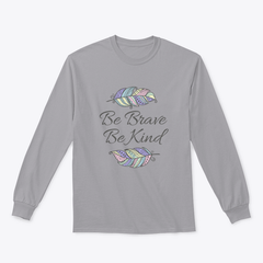 Citation inspirante de style bohème avec un motif de plumes ornementales colorées