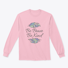 Citation inspirante de style bohème avec un motif de plumes ornementales colorées