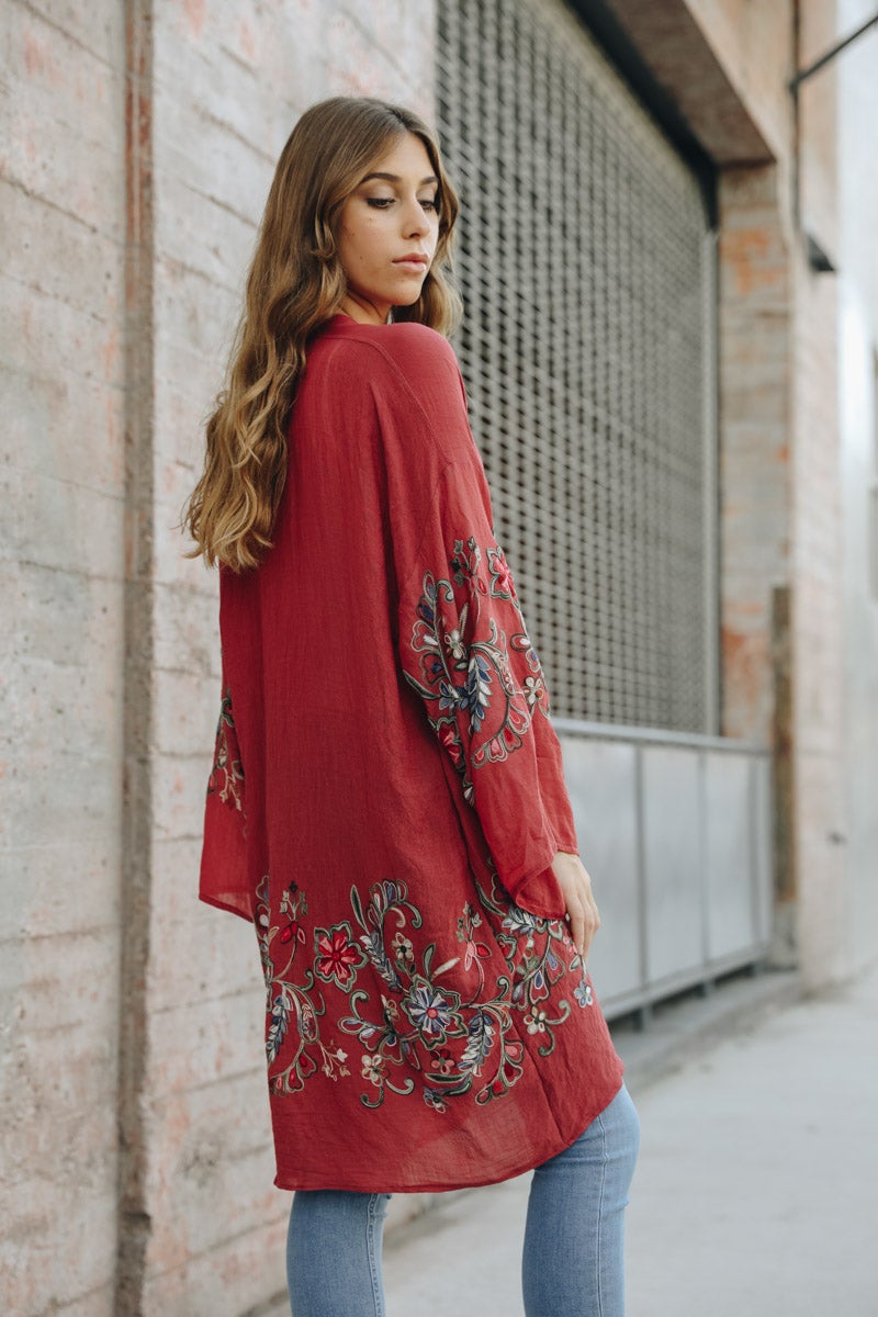 Floral Sheer Kimono