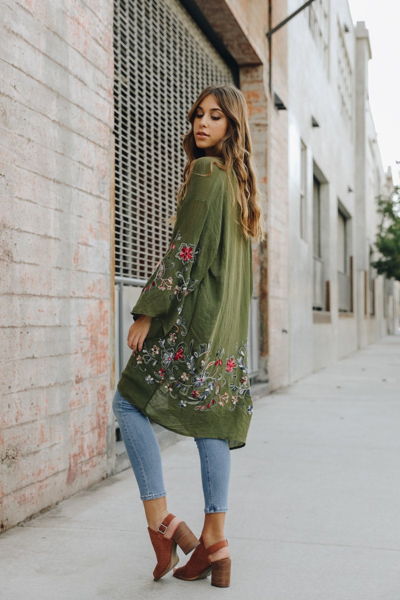 Floral Sheer Kimono