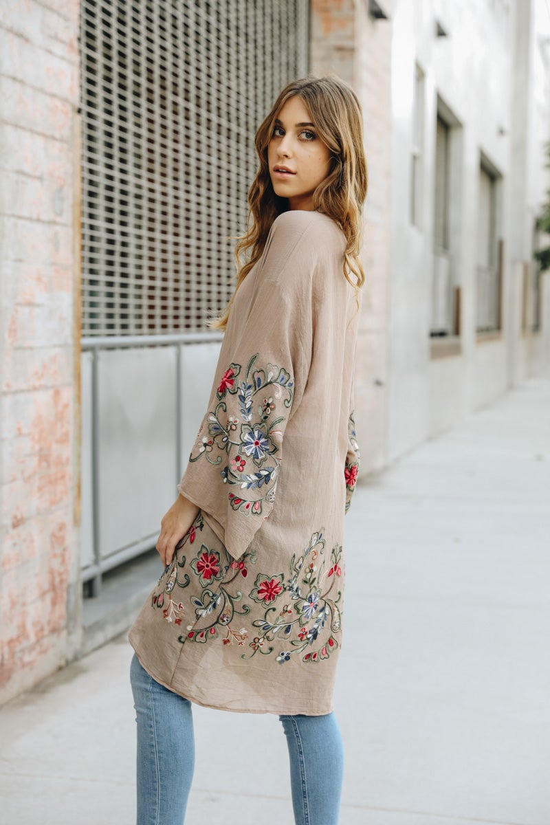 Floral Sheer Kimono