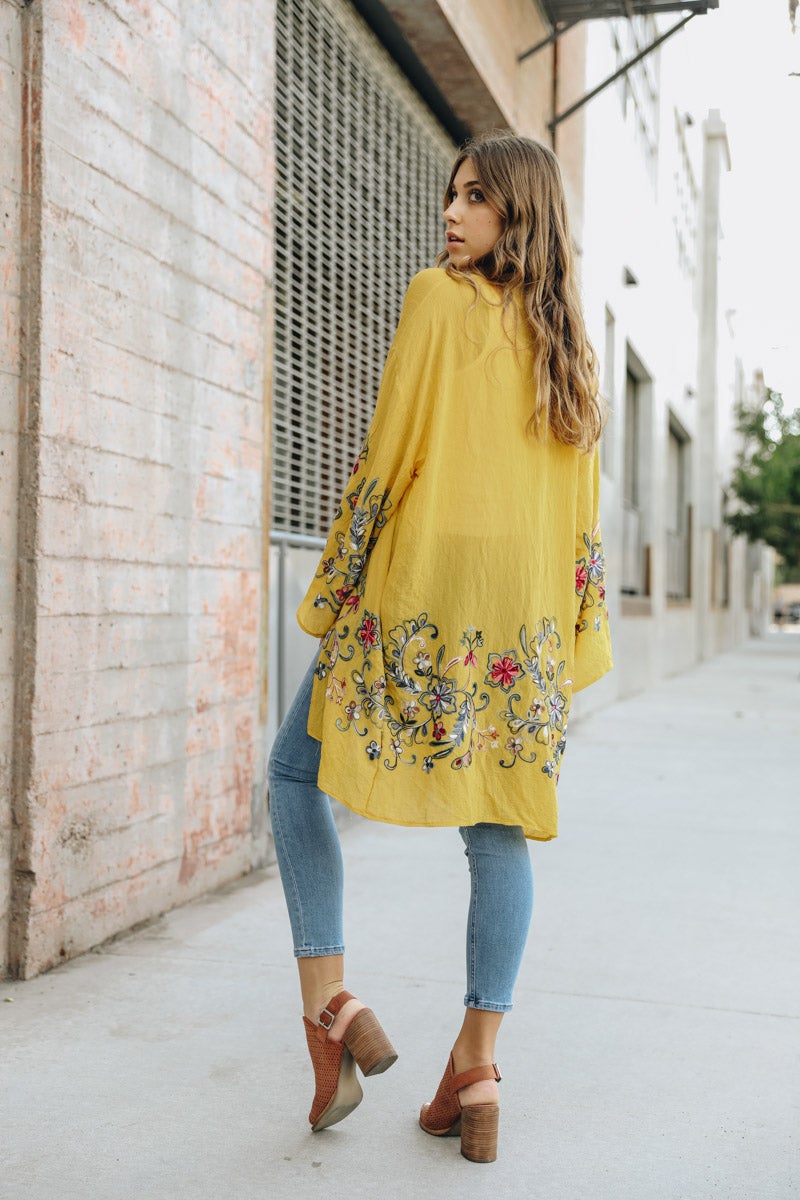 Floral Sheer Kimono