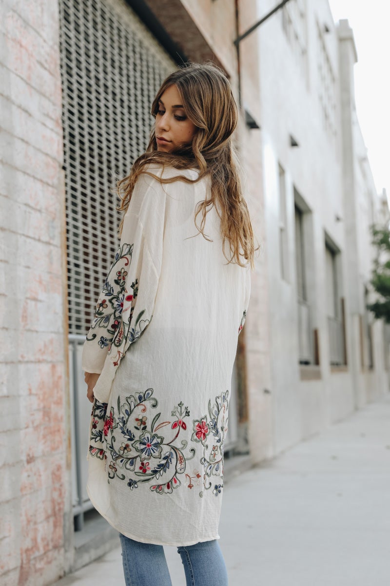 Floral Sheer Kimono
