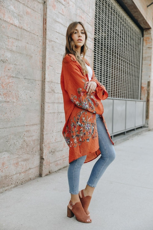 Floral Sheer Kimono