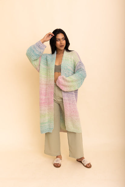 Long Ombre Cardigan