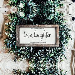 Love Laughter Sign