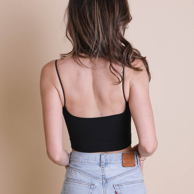 Women Ribbed Crop Tank Top Sleeveless Stretch Casual Wear