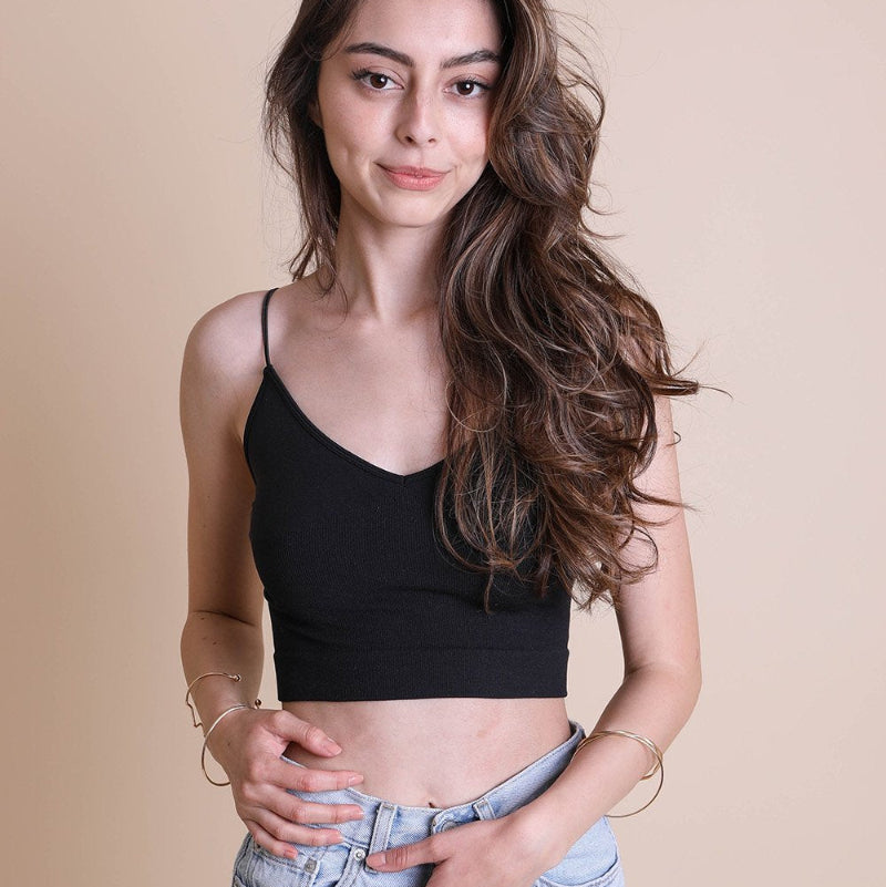 Women Ribbed Crop Tank Top Sleeveless Stretch Casual Wear