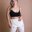 Women Solid Crop Tank Top Stretch Sleeveless Casual Wear