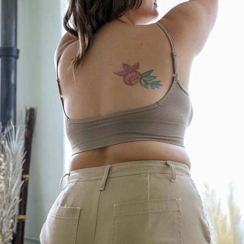 Women Solid Crop Tank Top Stretch Sleeveless Casual Wear