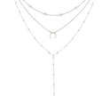 Collier Lariat Fer à Cheval Lune
