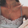 Collier Lariat Fer à Cheval Lune