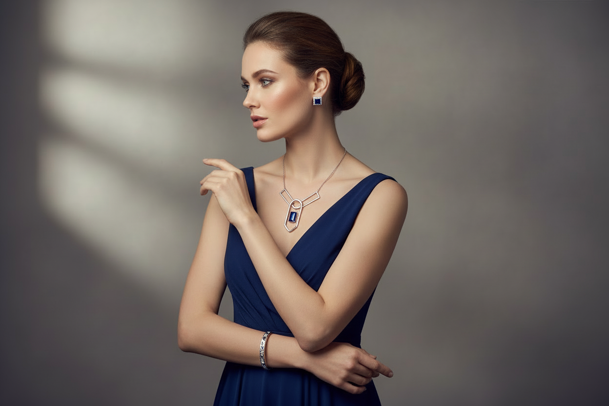 make the jewelry a bit more modern please