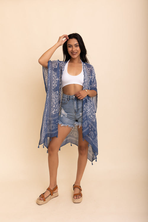 Kimonos con borlas de mandala.