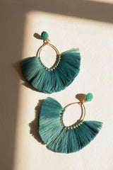 Marquise Hoop & Fan Earrings