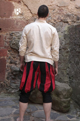 Pantalon Landsknecht Maximilian Noir/Rouge