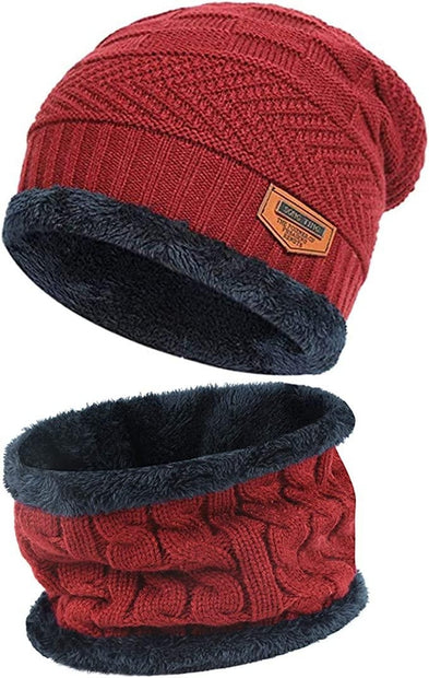 Unisex Fleece Hat & Scarf Set