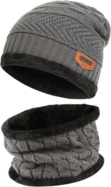 Unisex Fleece Hat & Scarf Set