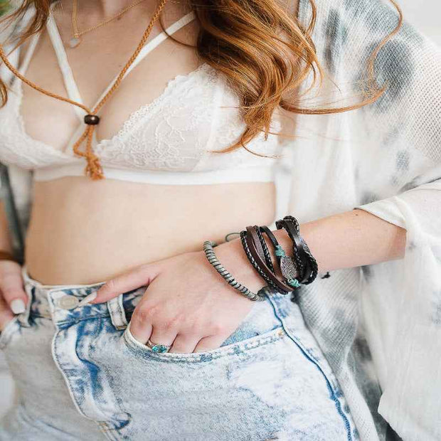Braided Beaded Bracelet