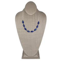 Collier en argent sterling avec lapis-lazuli U