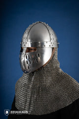 Casque Spangenhelm Norman Faceplate 1,6 mm poli