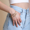 Olive Leaf Minimal Gold Bangle