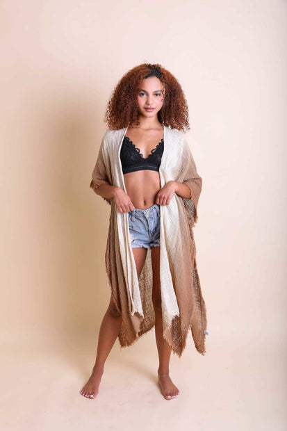 Kimonos de algodón ombré.