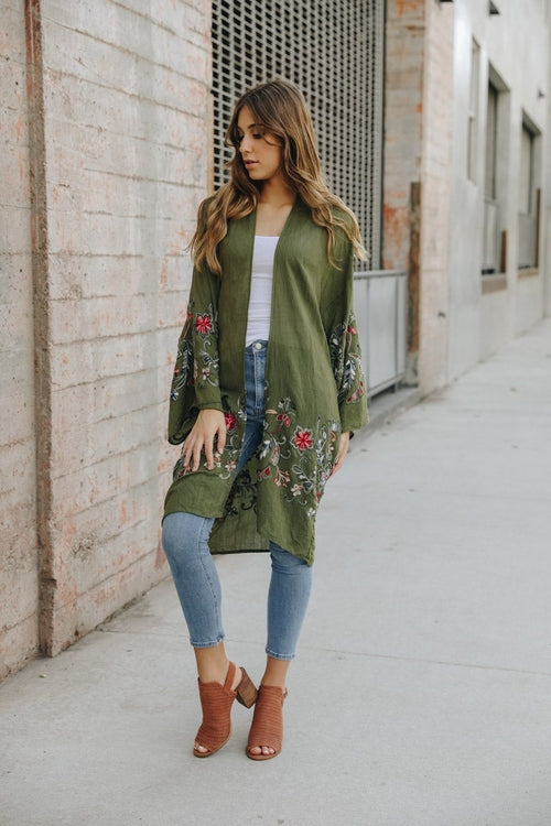 Floral Sheer Kimono