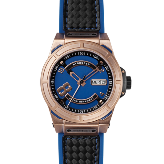 Otto Blue Rose Gold Men's Watch