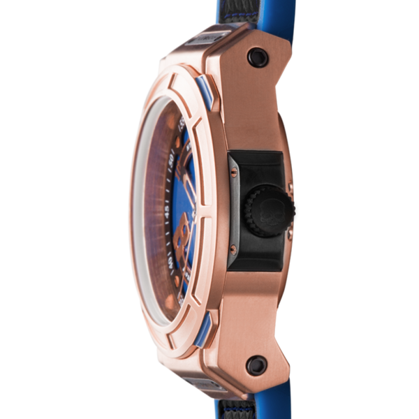 Otto Blue Rose Gold Men's Watch