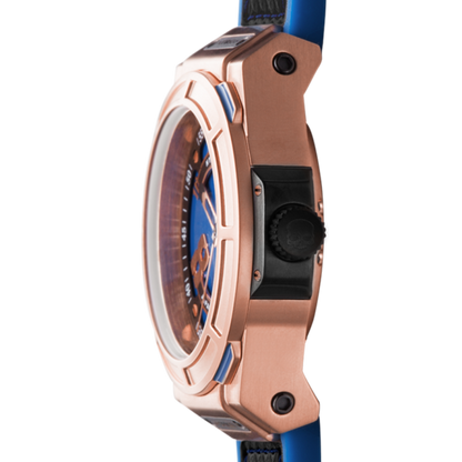 Otto Blue Rose Gold Men's Watch