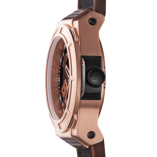 Brown Rose Gold Watch